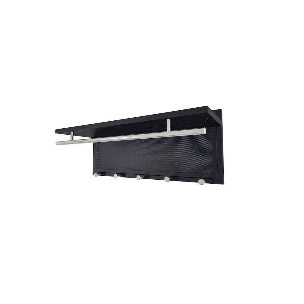 Esyspot Metal Powder Coating Hook Wall Mounted With Shelf