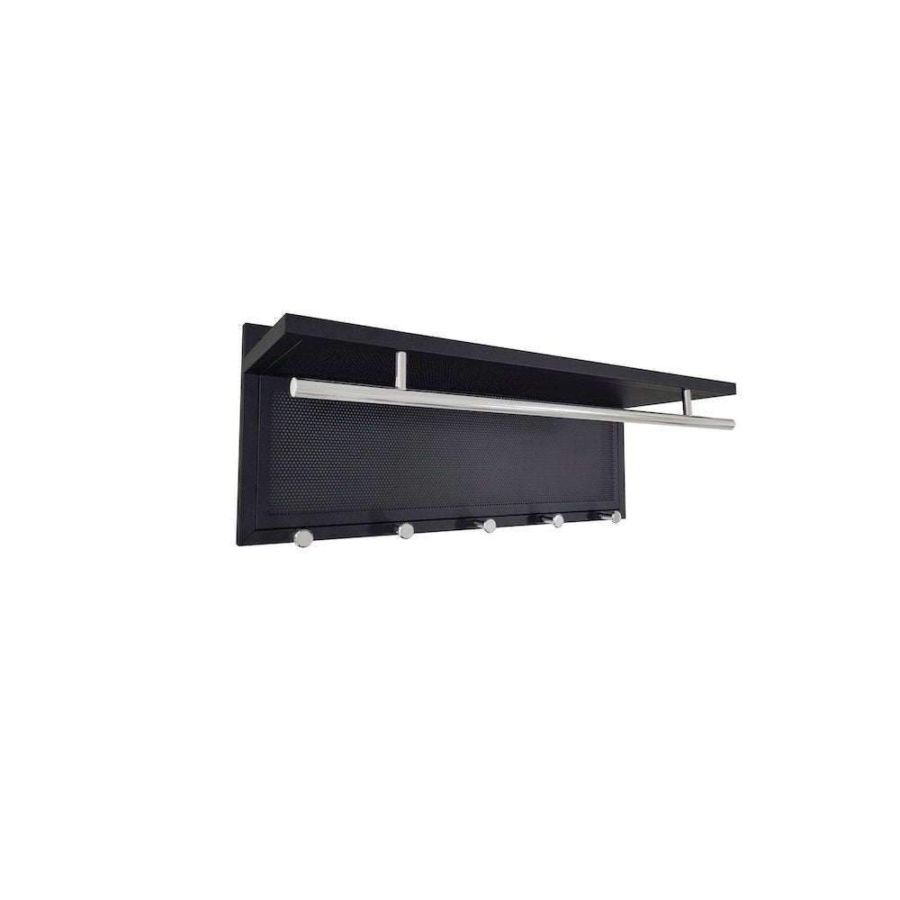 Esyspot Metal Powder Coating Hook Wall Mounted With Shelf