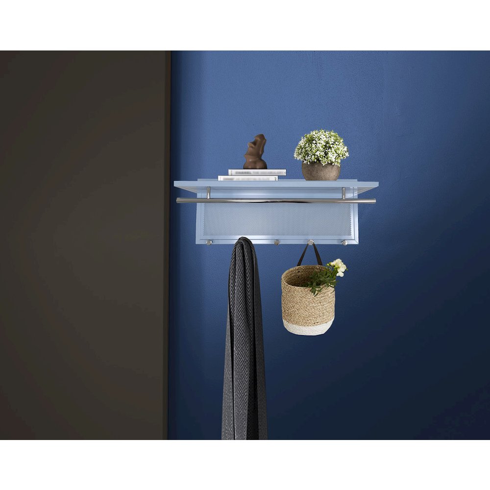 Esyspot Metal Powder Coating Hook Wall Mounted With Shelf
