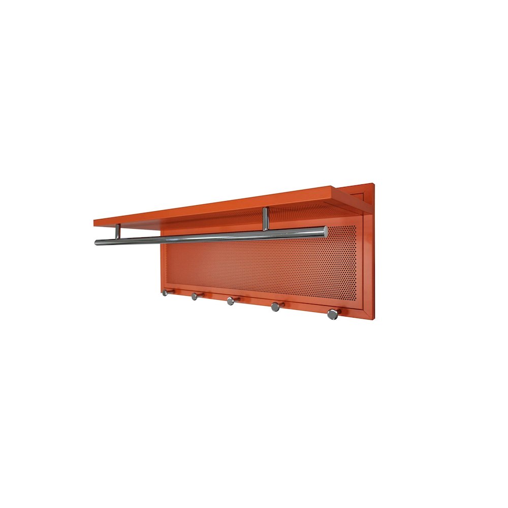 Esyspot Metal Powder Coating Hook Wall Mounted With Shelf