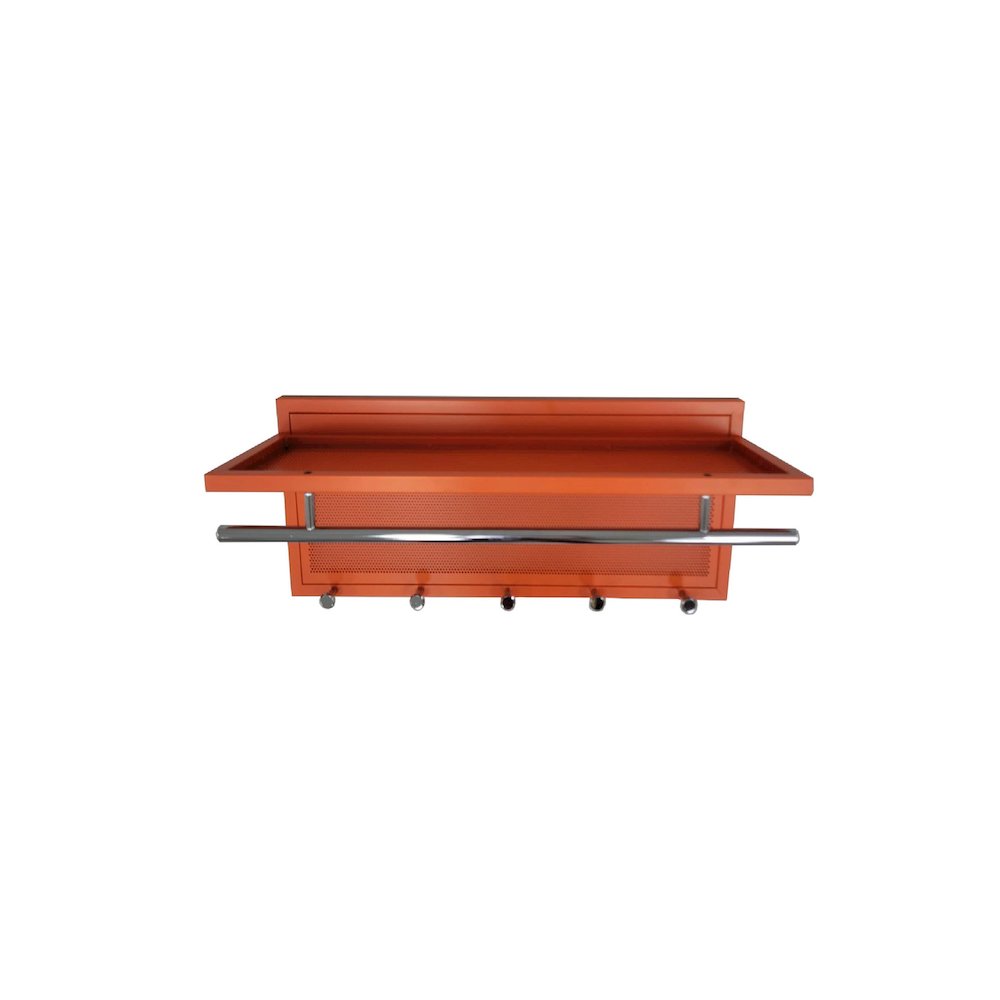 Esyspot Metal Powder Coating Hook Wall Mounted With Shelf