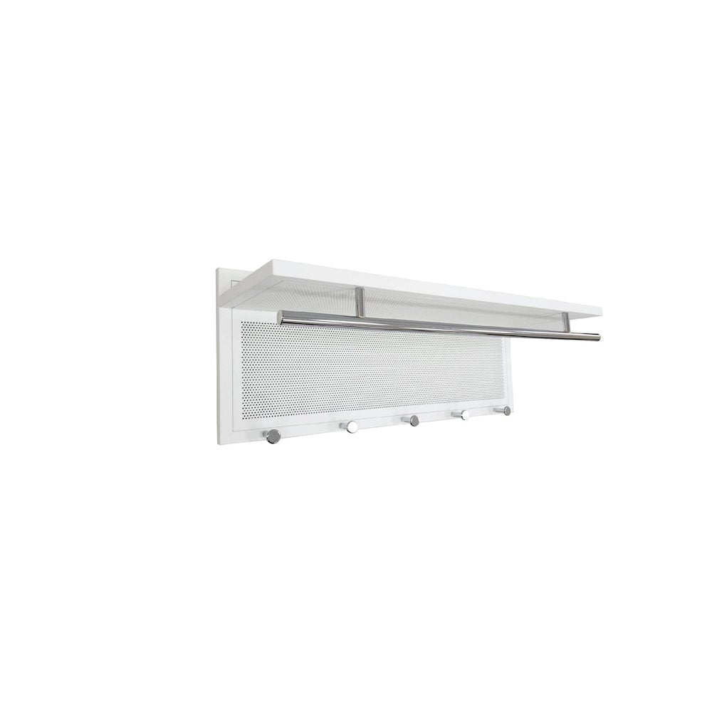 Esyspot Metal Powder Coating Hook Wall Mounted With Shelf