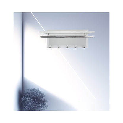 Esyspot Metal Powder Coating Hook Wall Mounted With Shelf