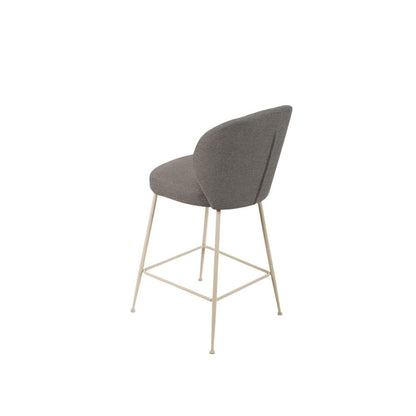 Upholstery Fabric Contemporary Counter Stool Height In Gray Set Of 2