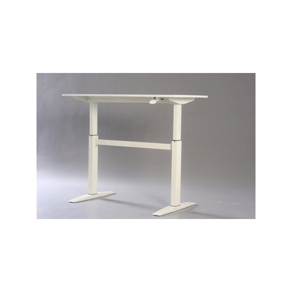 47" Tech Desk Standing And Manual Adjustable Desk In White