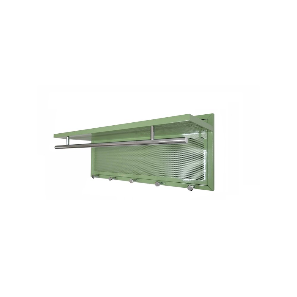 Esyspot Metal Powder Coating Hook Wall Mounted With Shelf