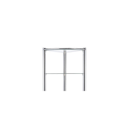 Triangle Display Shelf Tempered Glass / Chrome