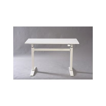 47" Tech Desk Standing And Manual Adjustable Desk In White