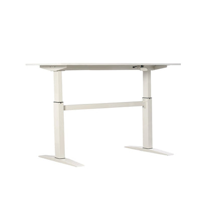 47" Tech Desk Standing And Manual Adjustable Desk In White