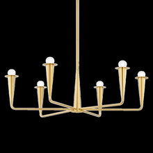 Danna Chandelier, Aged Brass