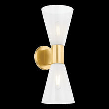 Alma Wall Sconce, Aged Brass