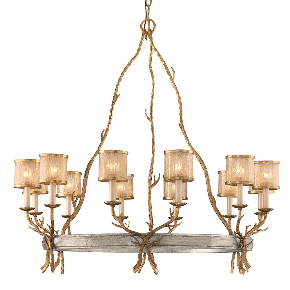 Parc Royale Chandelier, Vintage Gold Leaf