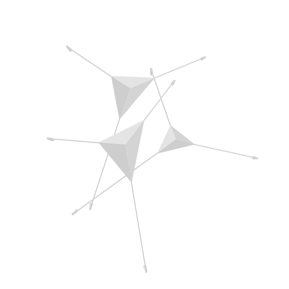Abstract Surface Mount, Satin White