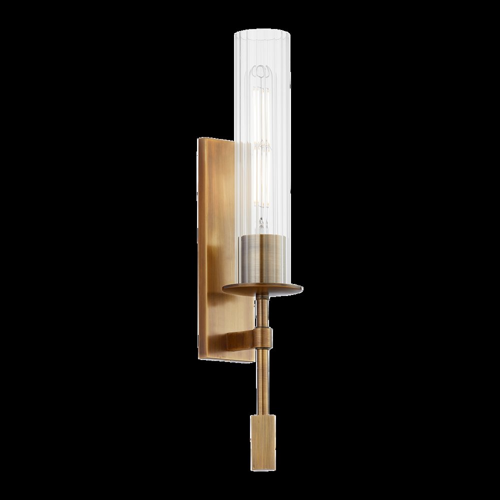 Elton Wall Sconce, Patina Brass