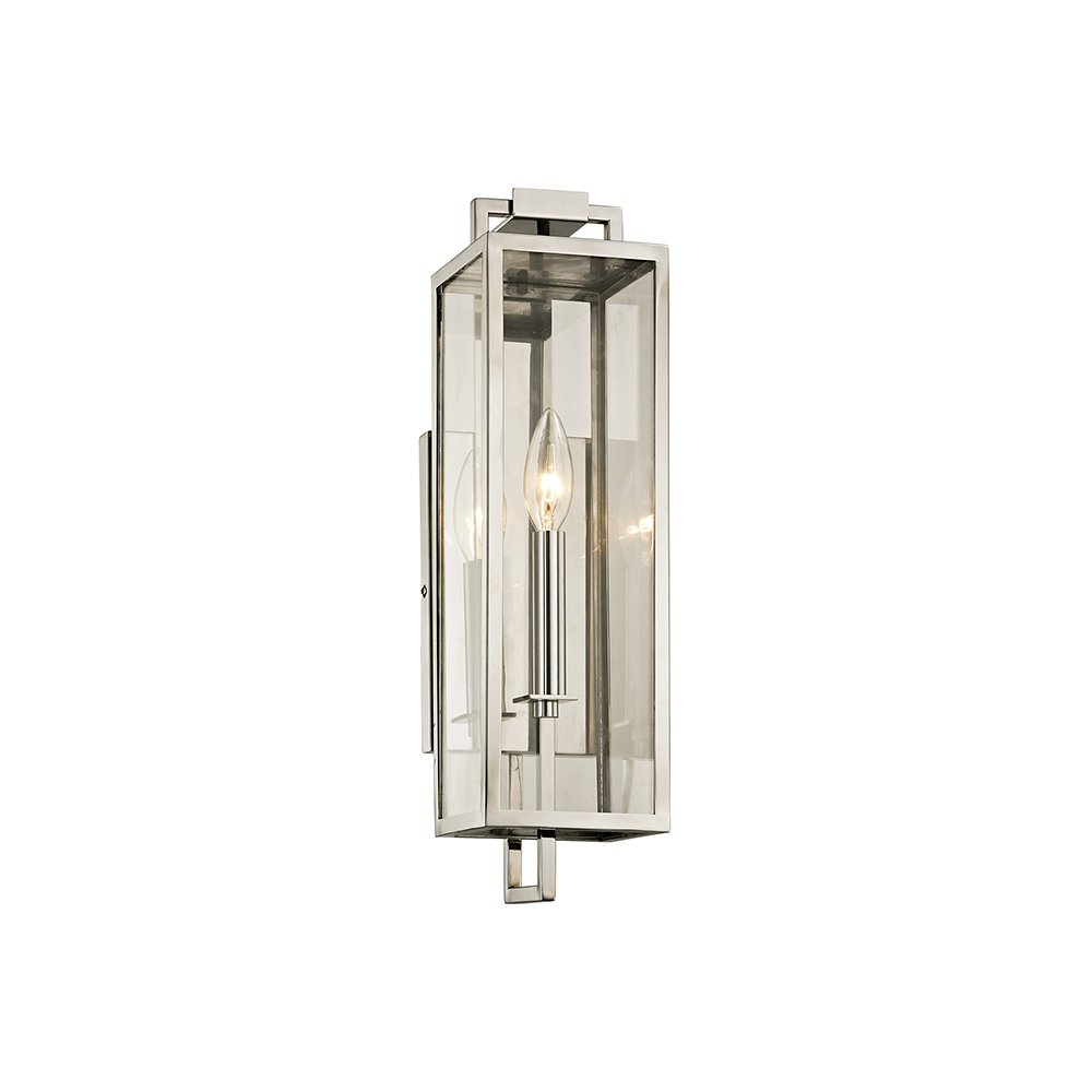 Beckham Exterior Wall Sconce, Stainless Steel