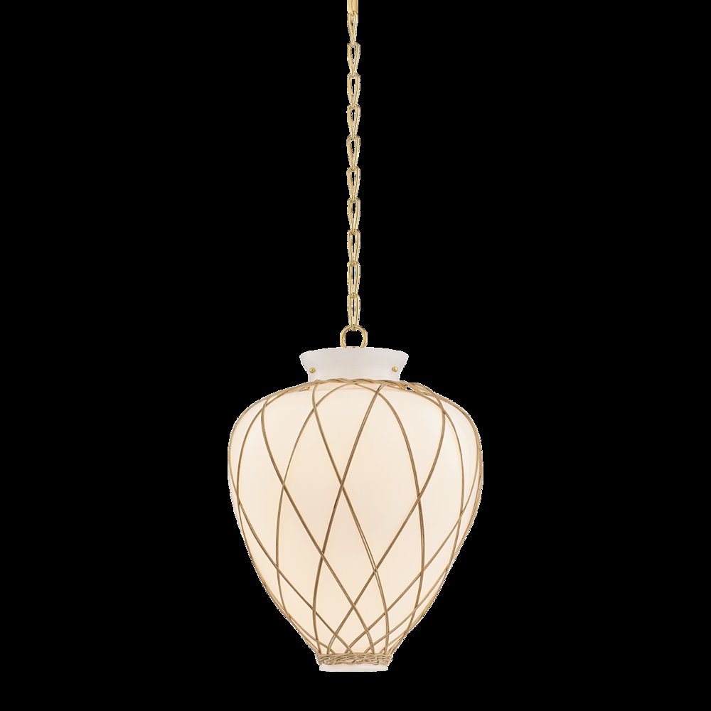 Apple Valley Pendant, Aged Brass