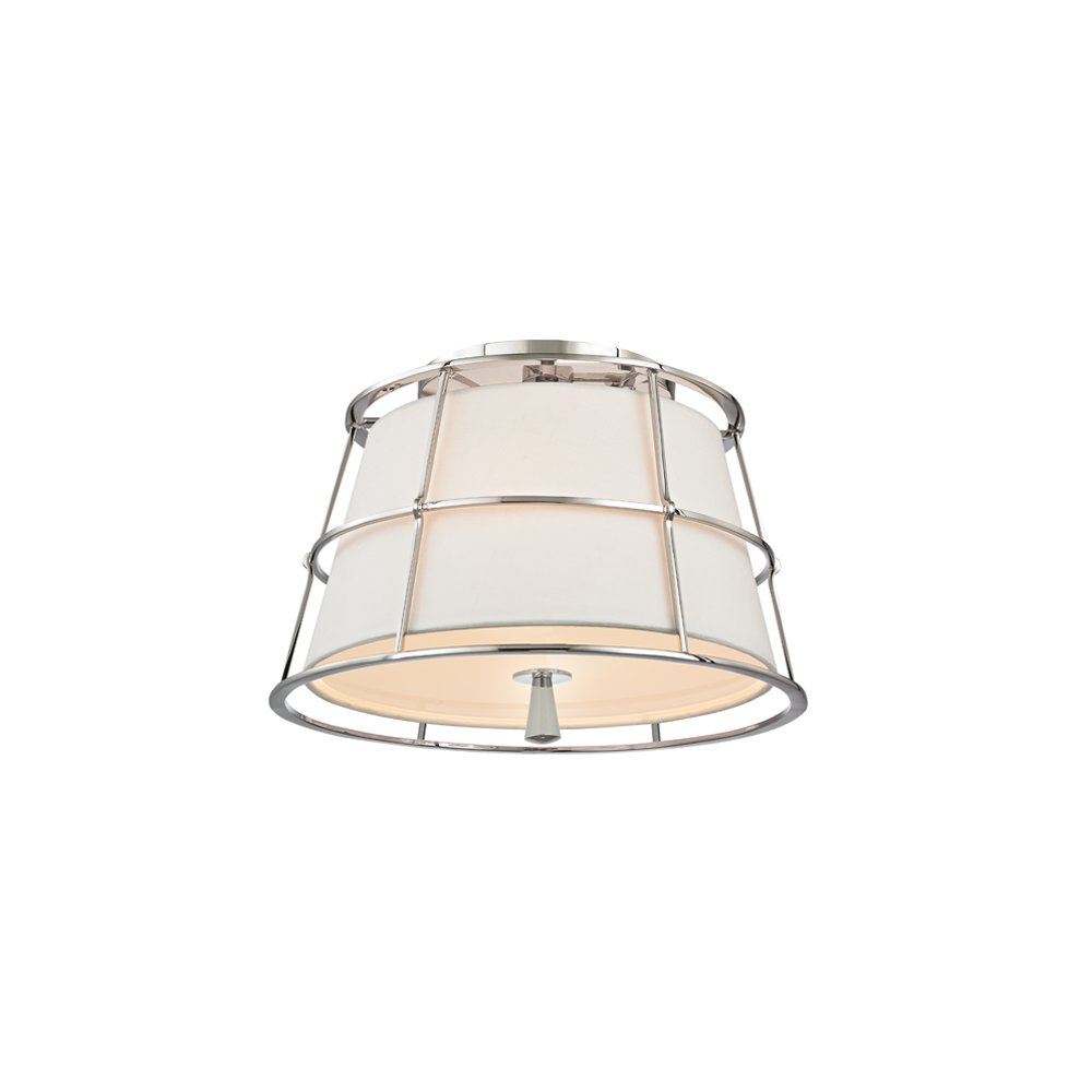 Savona Semi Flush, Polished Nickel
