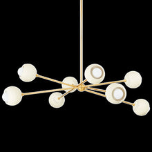 Saylor Chandelier, Aged Brass