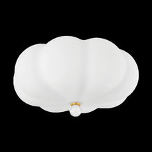 Demille Flush Mount, Aged Brass