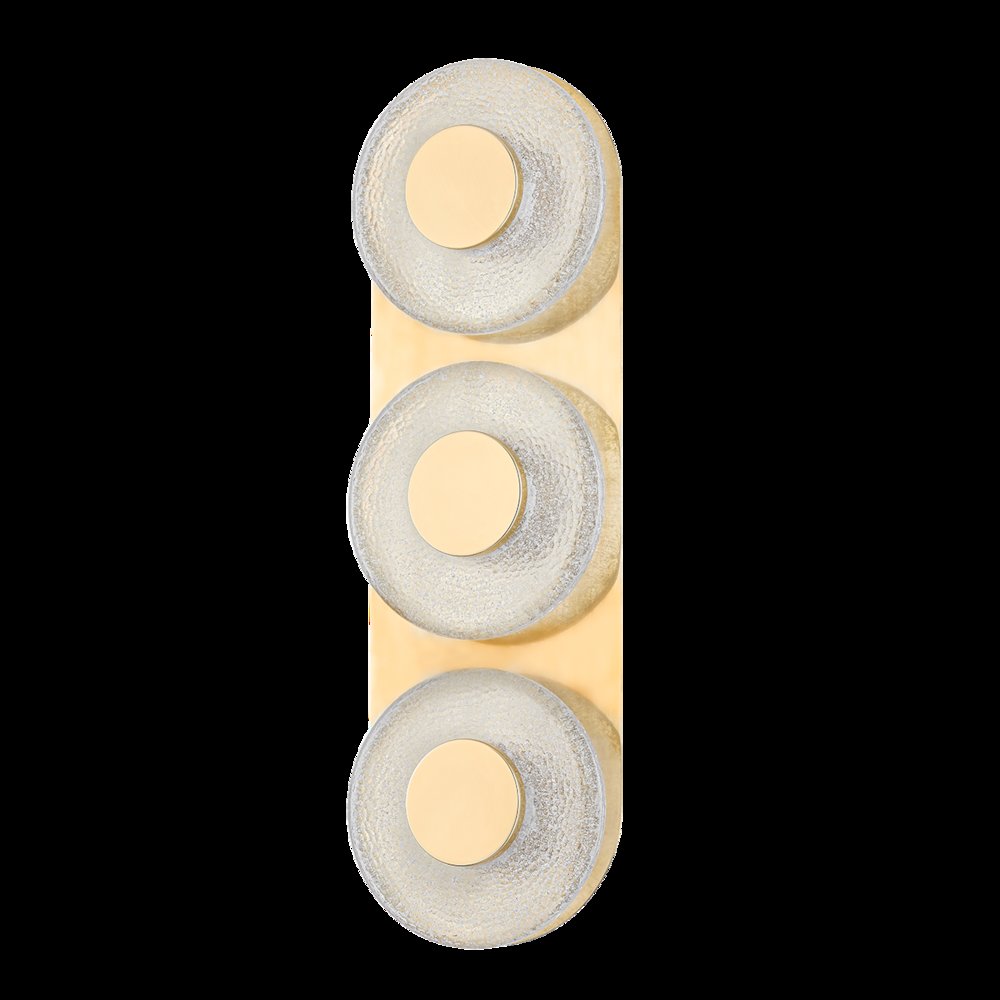 Pearl Wall Sconce, Vintage Brass