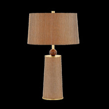 January Table Lamp, Aged Brass