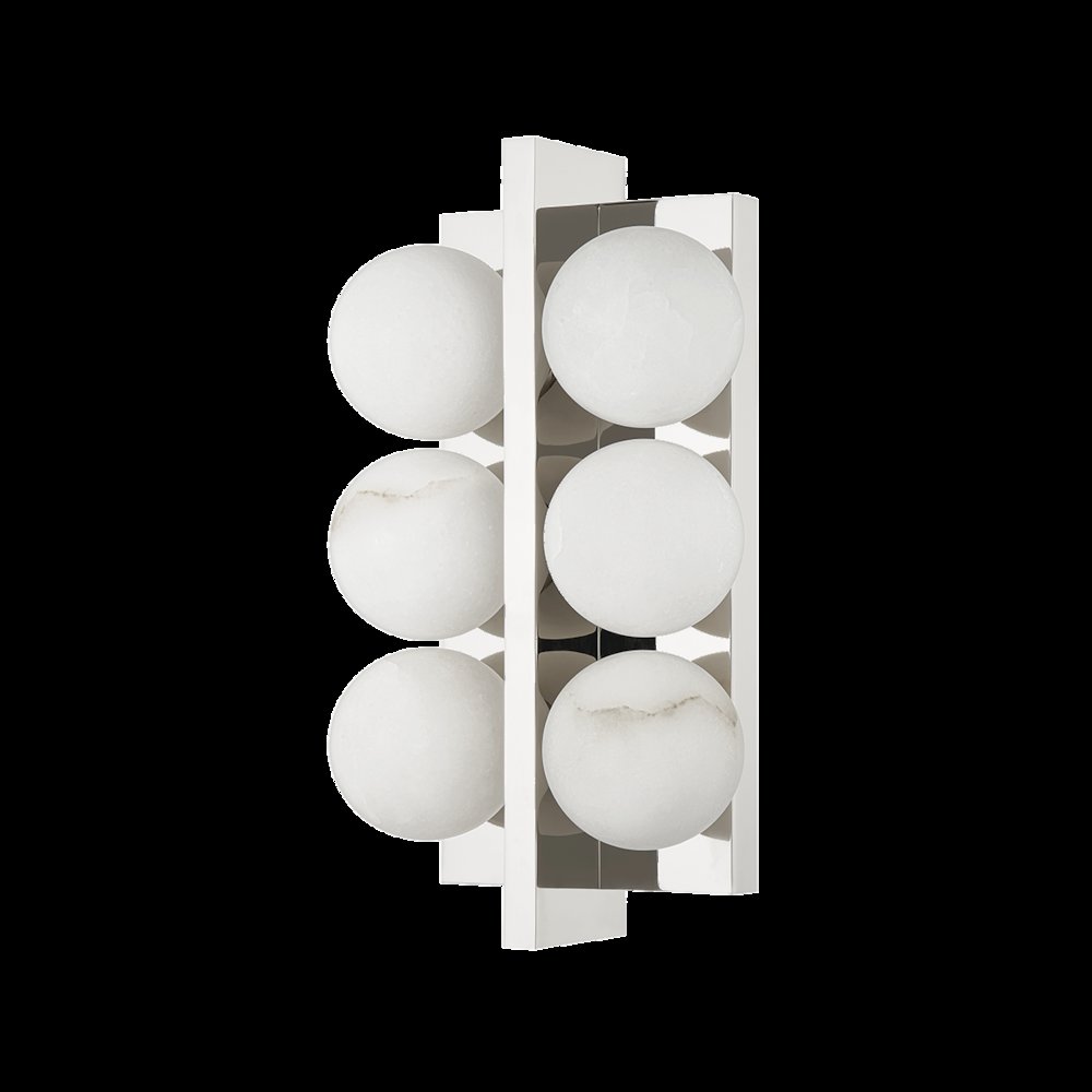 Emille Wall Sconce, Polished Nickel
