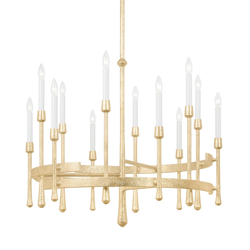Hathaway Chandelier, Vintage Gold Leaf
