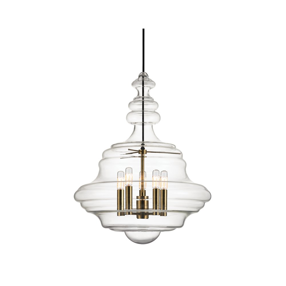 Washington Lantern, Aged Brass