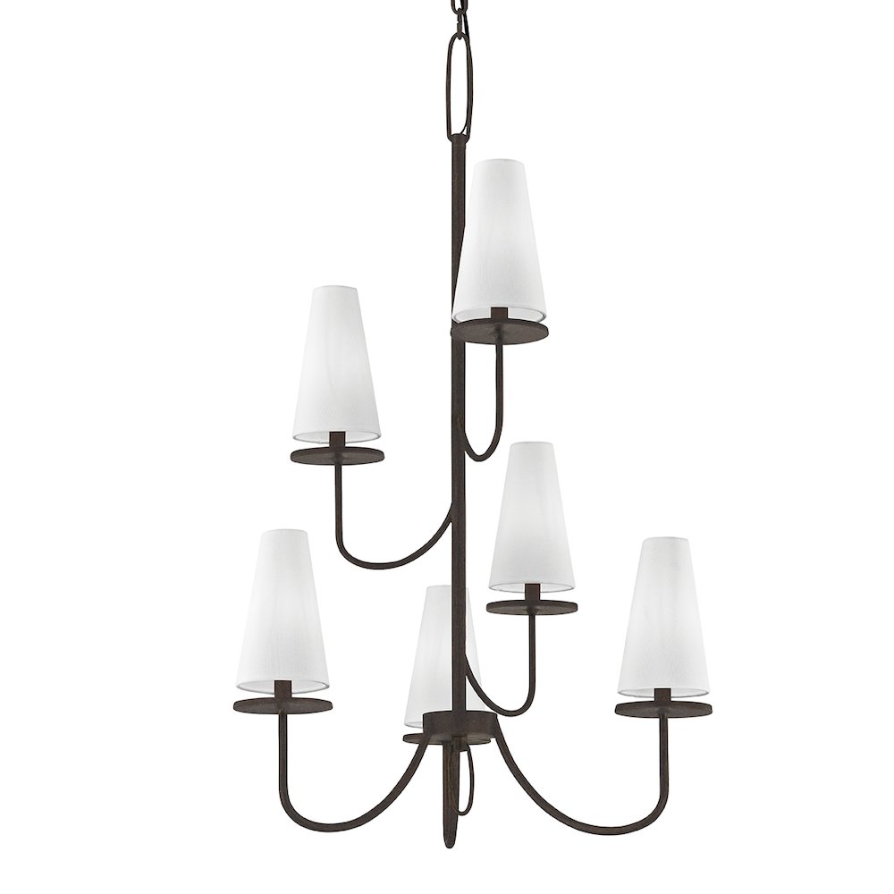 Marcel Chandelier, Textured Bronze