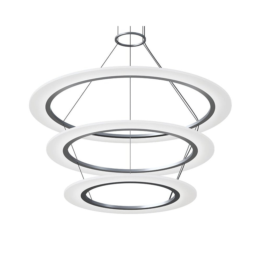 Arctic Rings Pendant, Bright Satin Aluminum