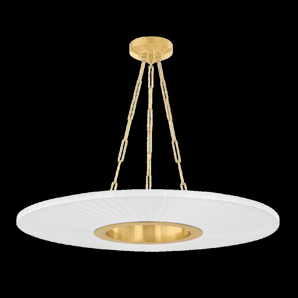 Prattsburgh Chandelier, Aged Brass