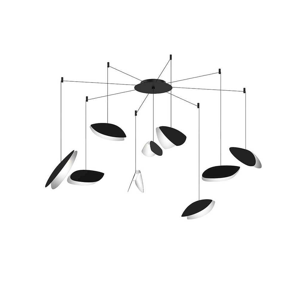 Papillons Pendant, Satin Black