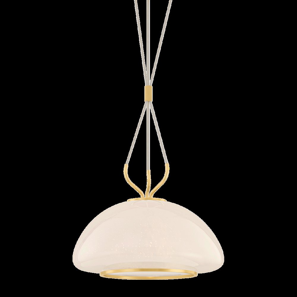 Baudette Pendant, Aged Brass