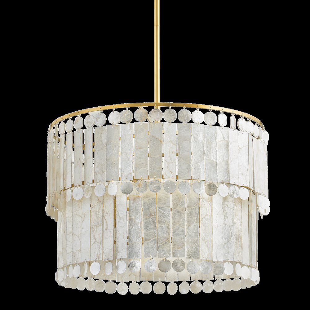 Melisa Chandelier, Aged Brass