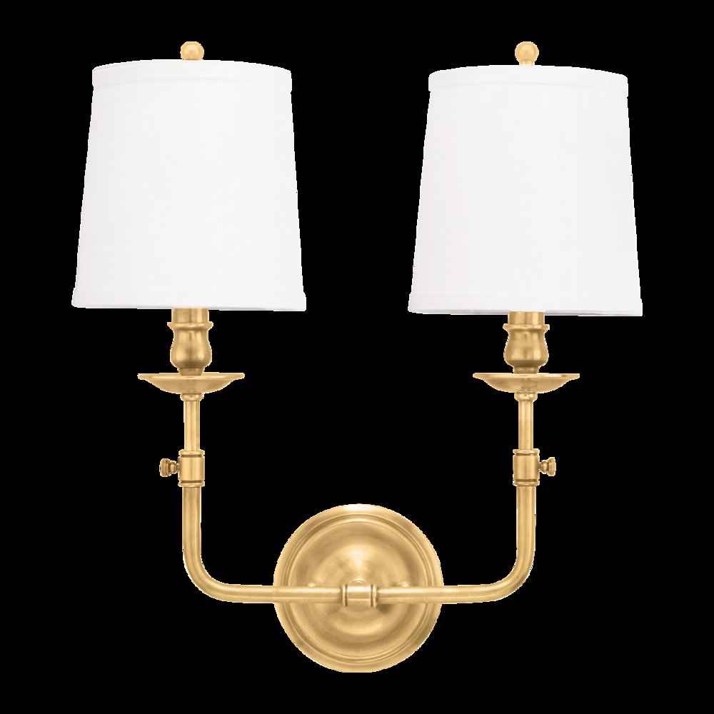 Logan Wall Sconce, Aged Brass