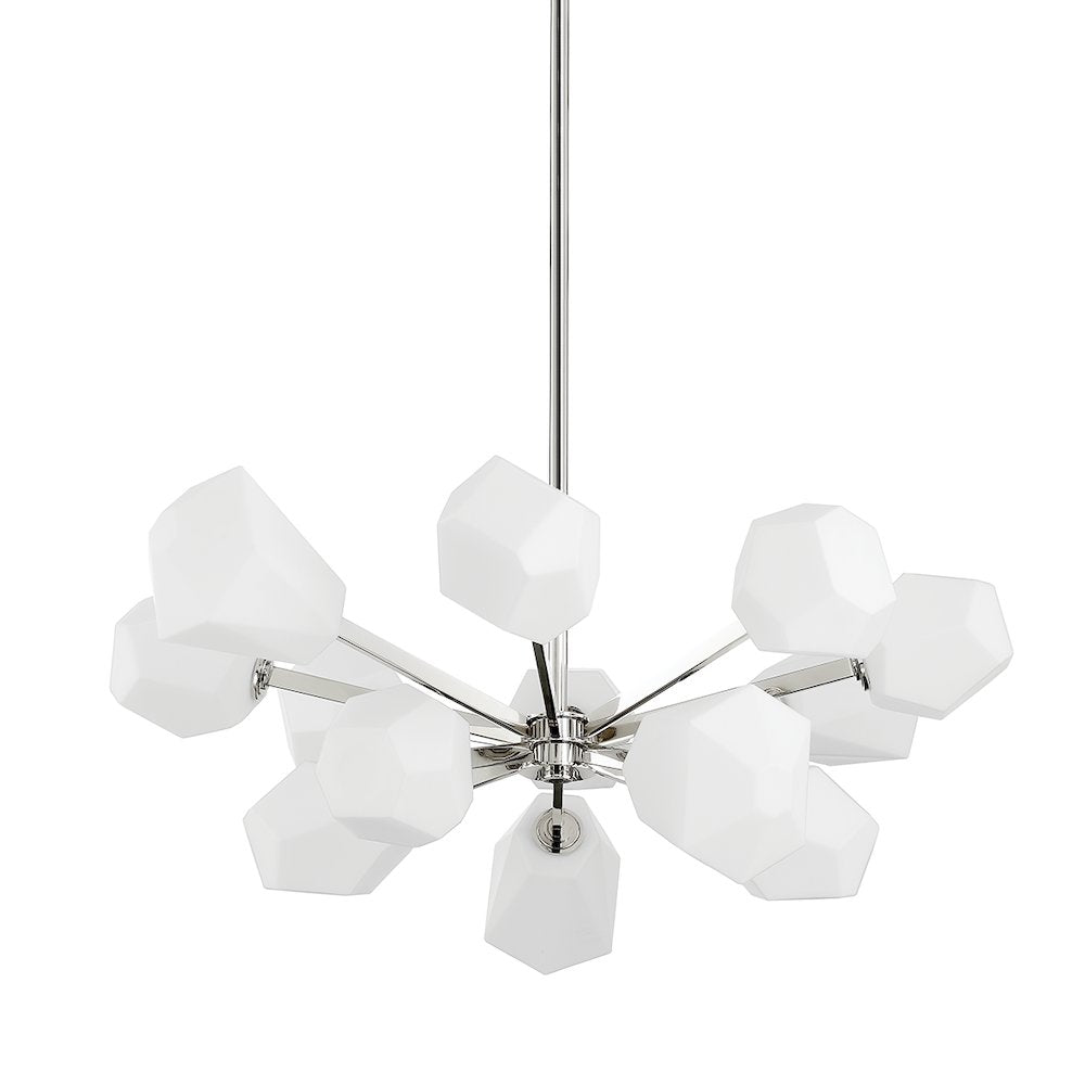 Tring Chandelier, Polished Nickel