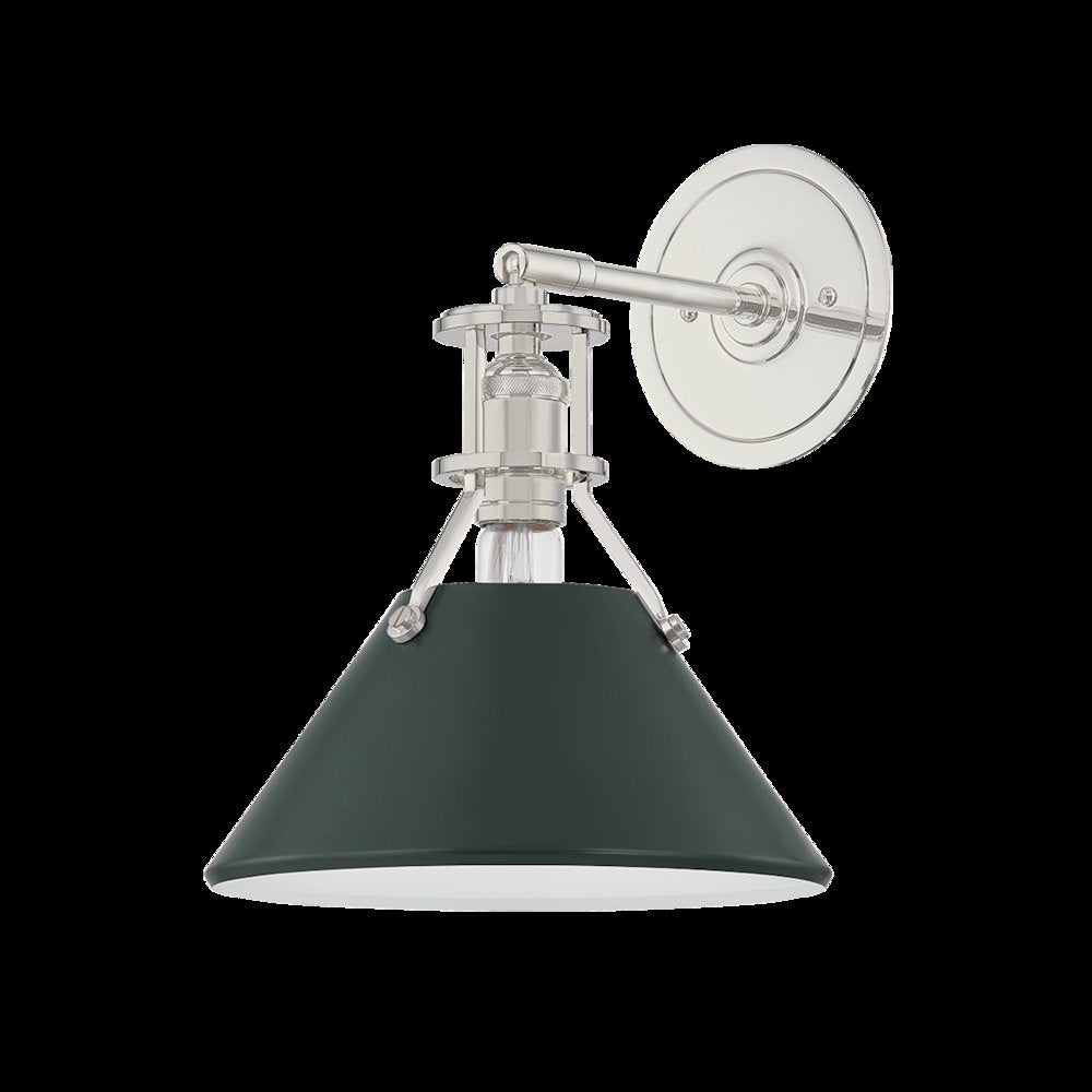 Painted No. 2 Wall Sconce, Polished Nickel