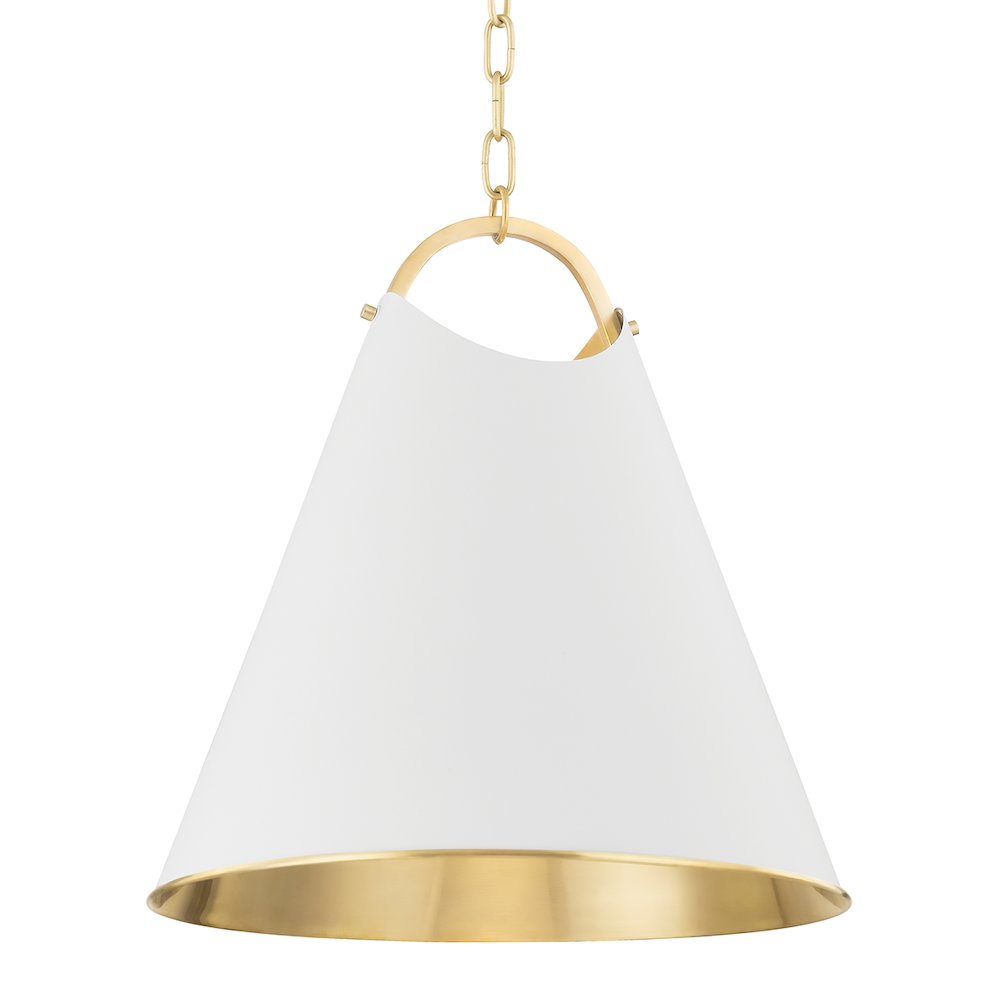 Burnbay Pendant, Aged Brass