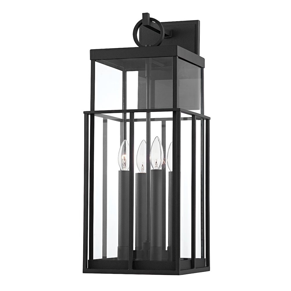 Longport Exterior Wall Sconce, Texture Black