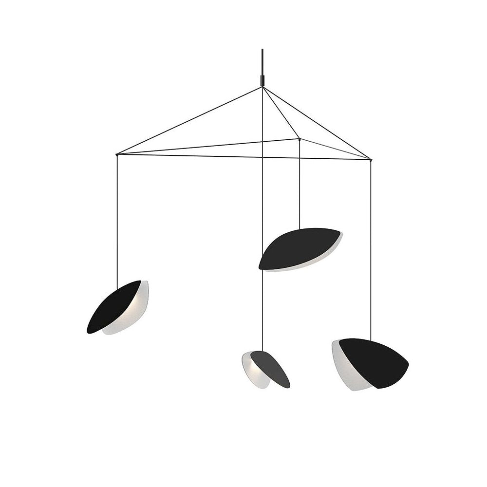Papillons Pendant, Satin Black