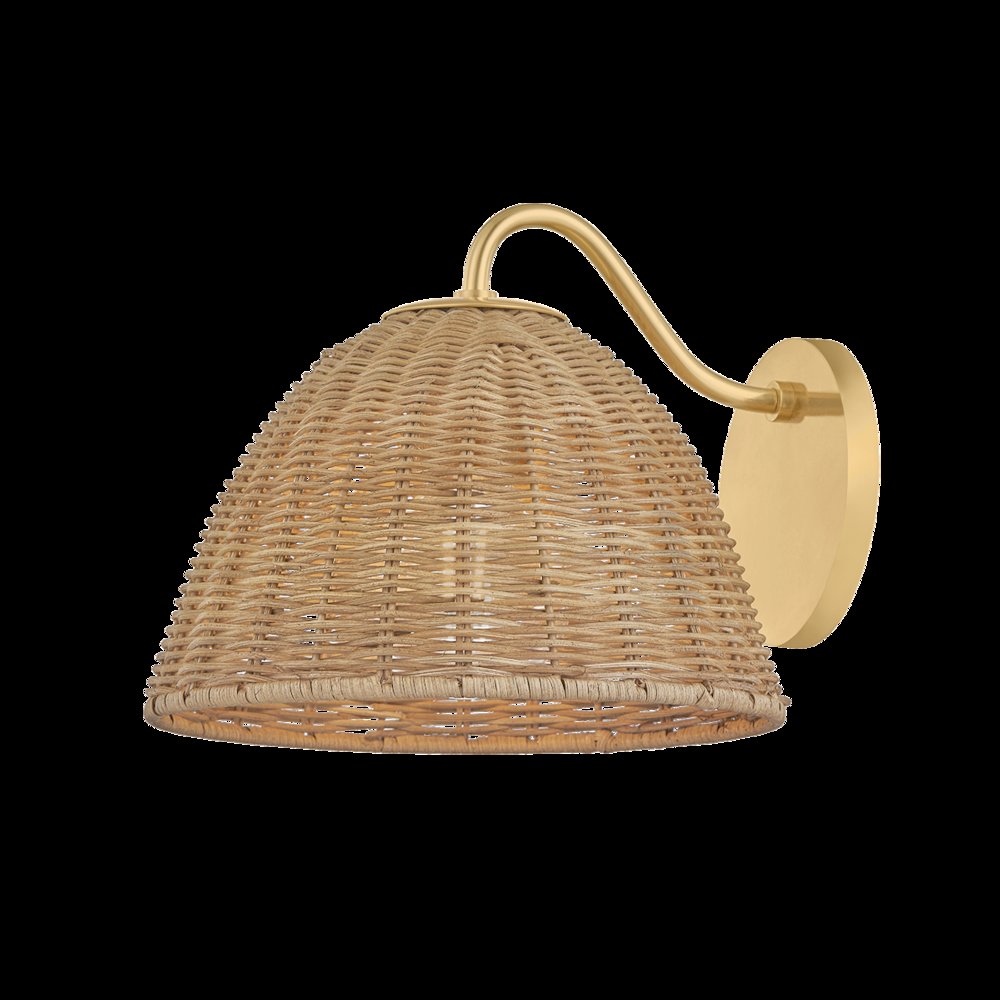 Katniss Wall Sconce, Aged Brass