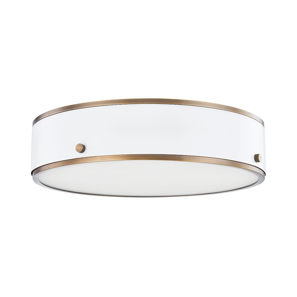 Eli Flush Mount, Patina Brass