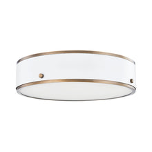 Eli Flush Mount, Patina Brass
