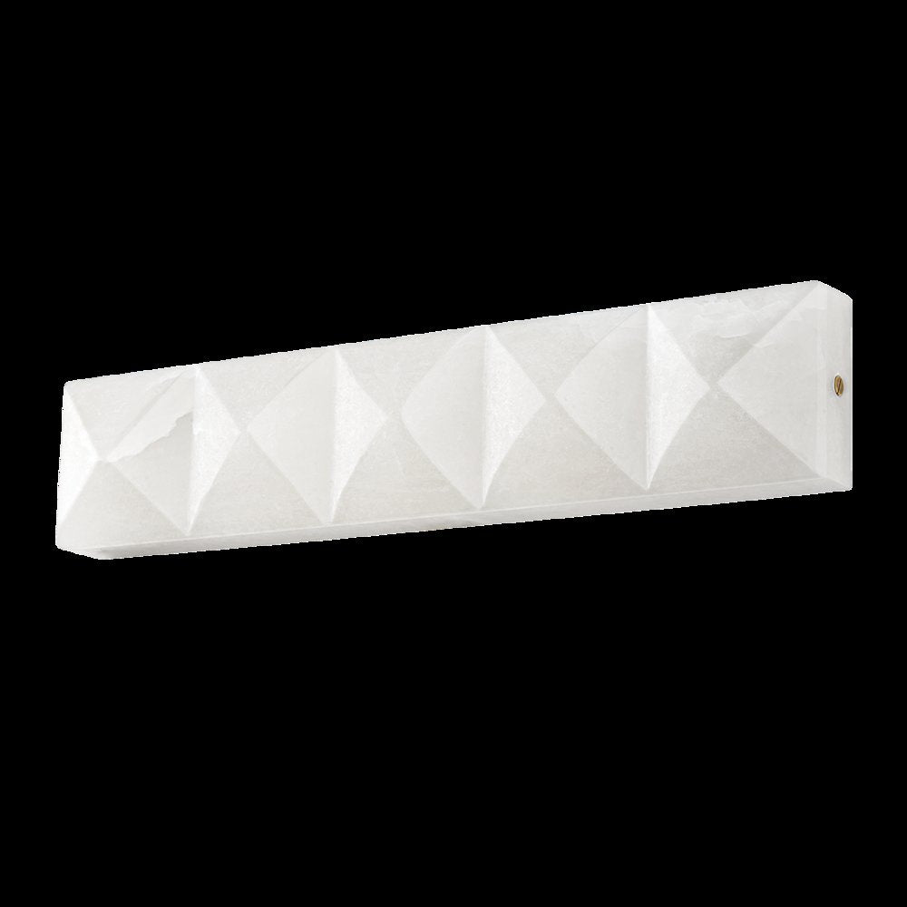 Gypsum Wall Sconce, Vintage Brass