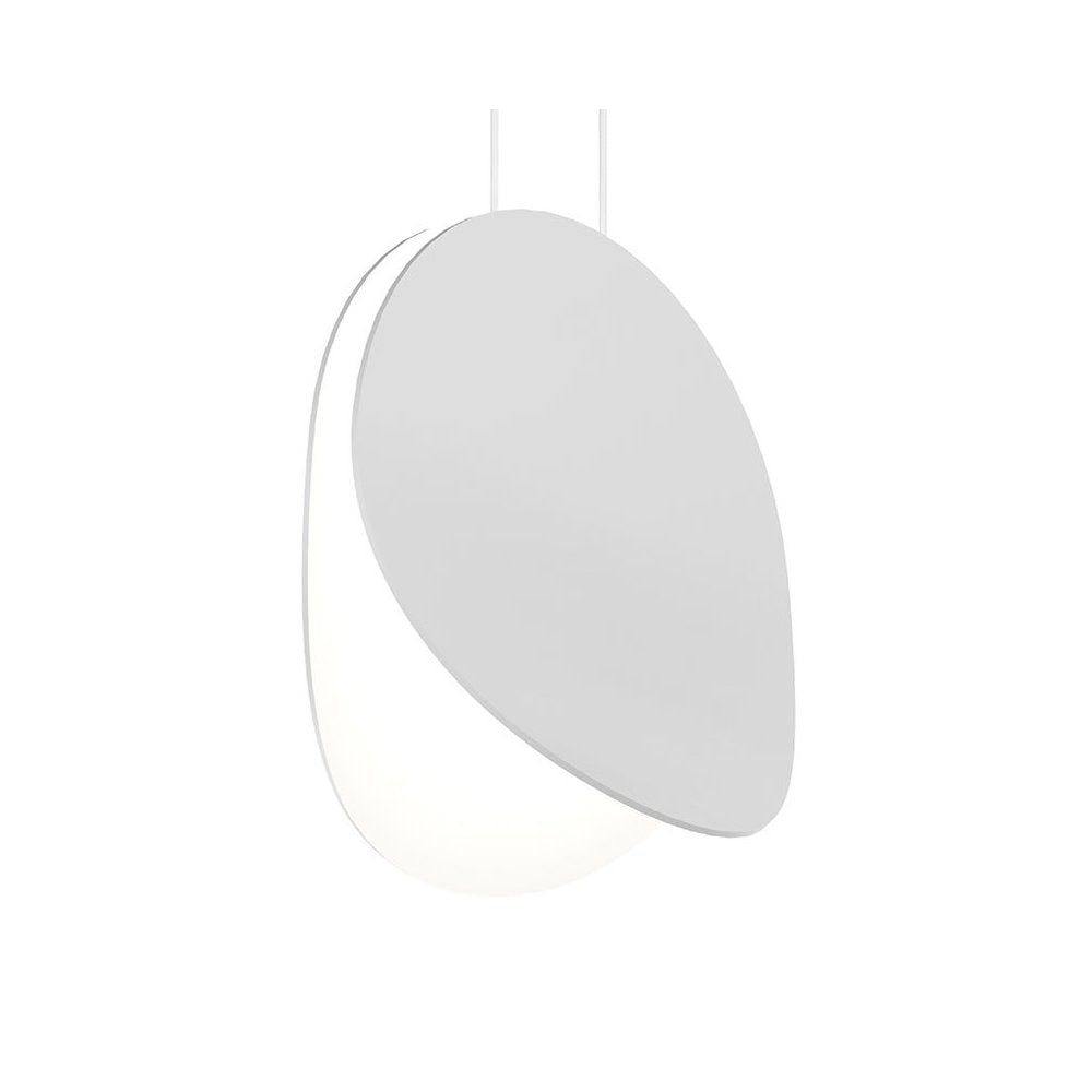 Malibu Discs Pendant, Satin White