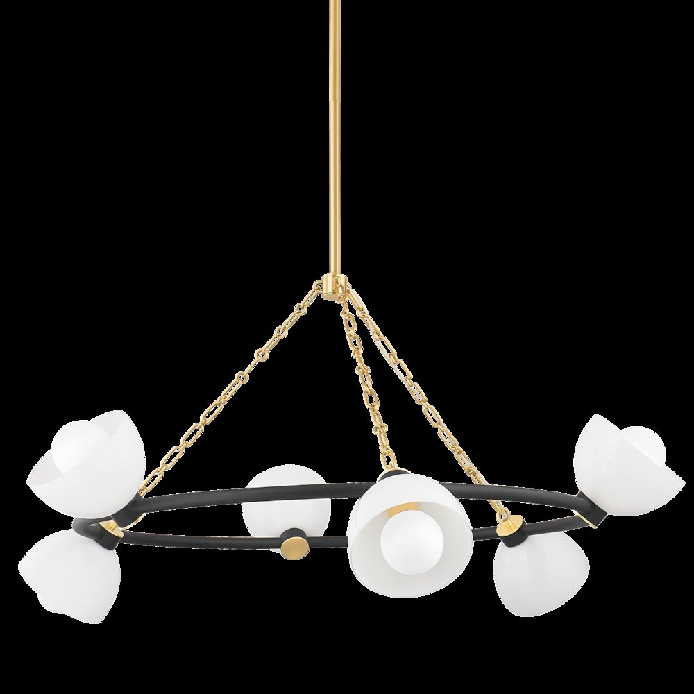 Belle Chandelier, Aged Brass