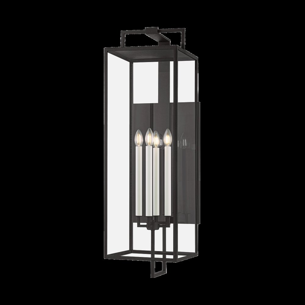 Beckham Exterior Wall Sconce, Forged Iron