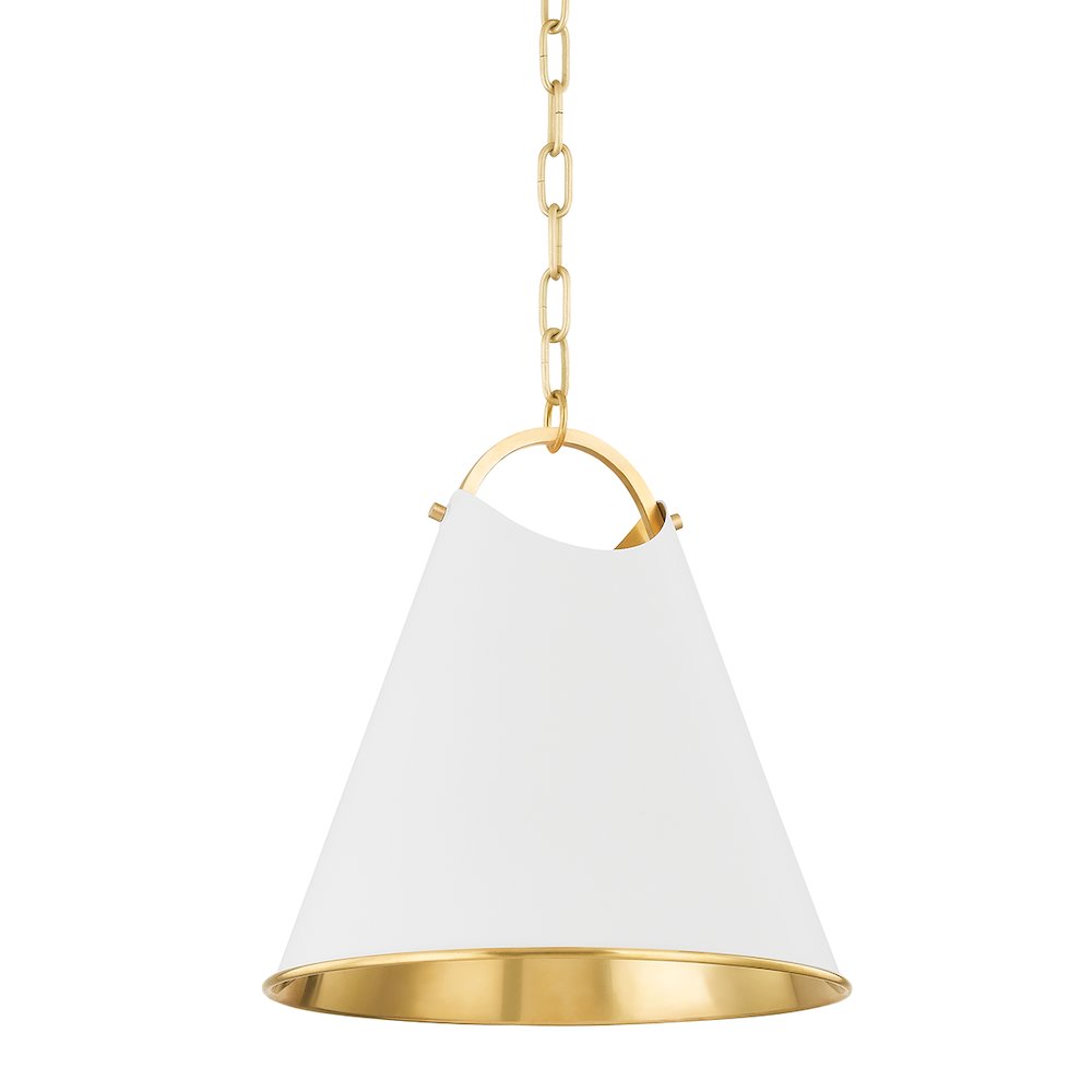 Burnbay Pendant, Aged Brass