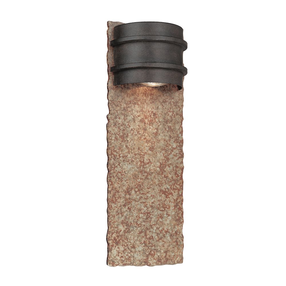 Bamboo Exterior Wall Sconce, Bamboo Bronze
