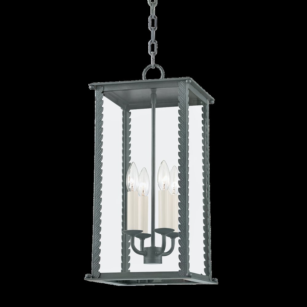 Zuma Exterior Pendant, Verdigris